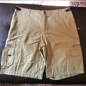 Kuhl Men’s Cargo Shorts KuhlDry UPF Khaki Outdoor Hiking XXL